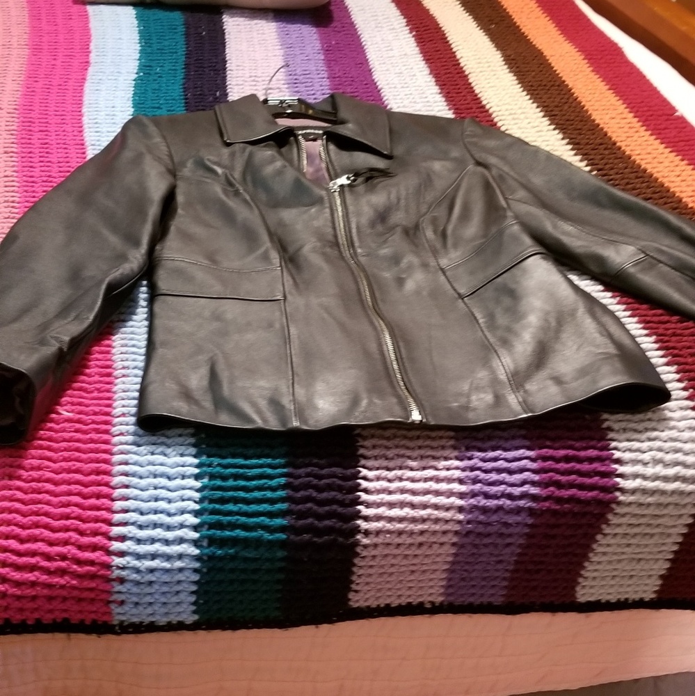 Express Leather Coat